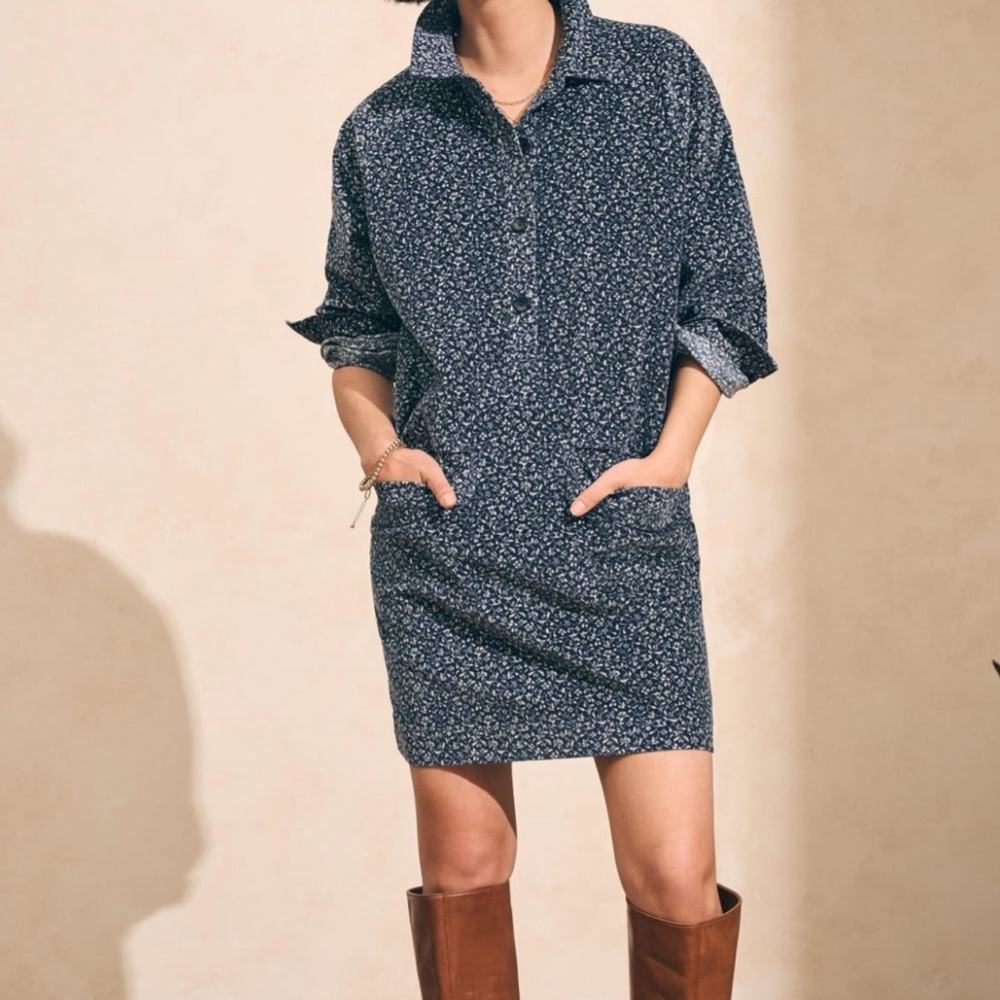 Faherty Lyon Cord Dress - Medium
